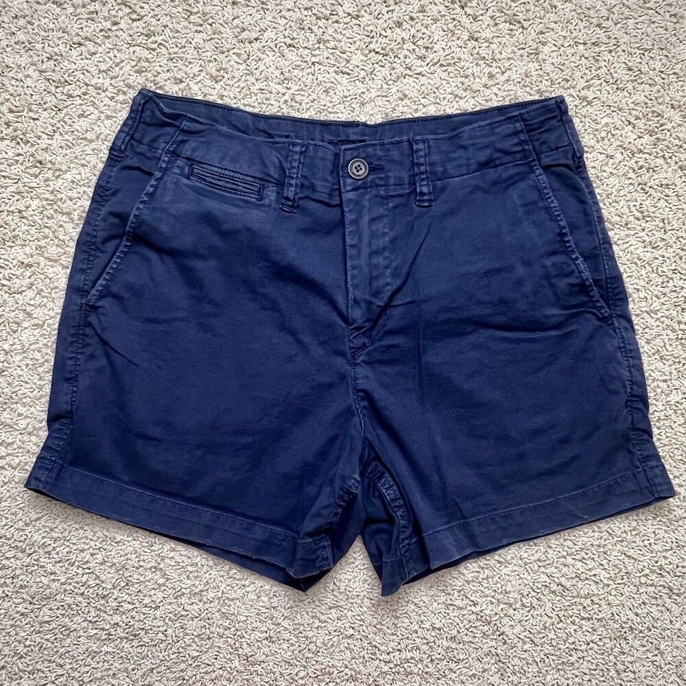 American Eagle Men’s Classic Khaki Shorts Navy Blue Size 30